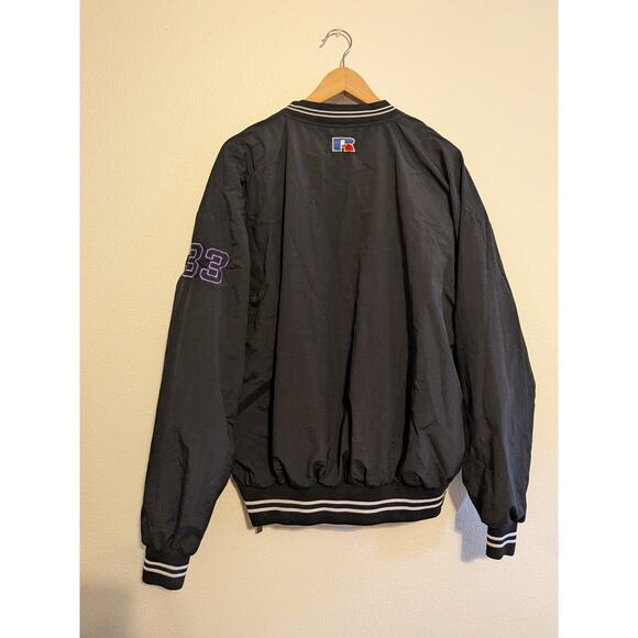 Vintage young guns black pull‎ over windbreaker Russell athletic size L nylon - Picture 2 of 7